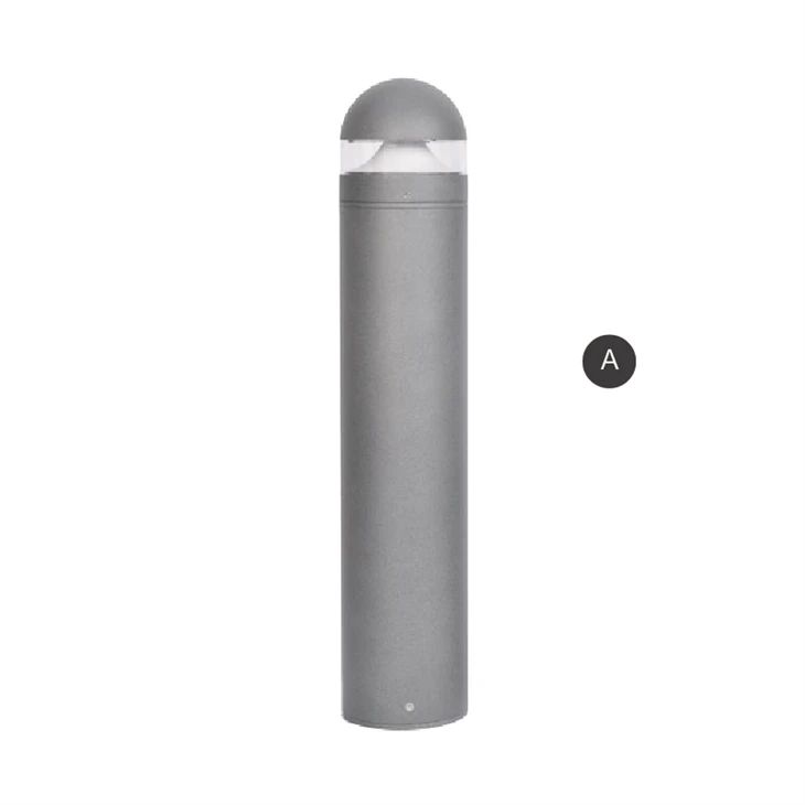 Ochiq makonda qora bollard chiroqlari